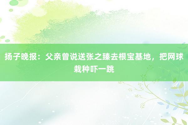 扬子晚报：父亲曾说送张之臻去根宝基地，把网球栽种吓一跳